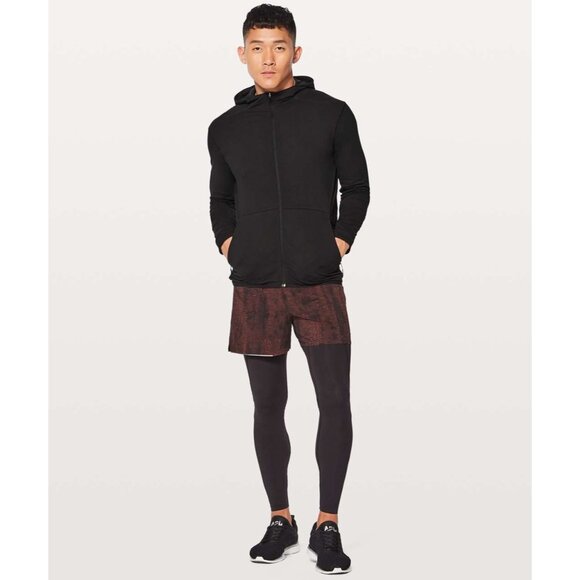 Lululemon Mens Surge Warm Black Full-Zip Hoodie Jacket Size S EUC 8342 rulu - Picture 1 of 13